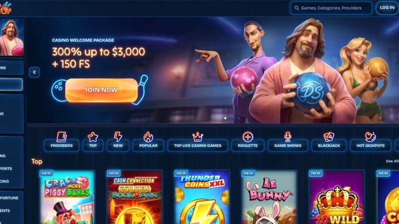 DudeSpin casino homepage