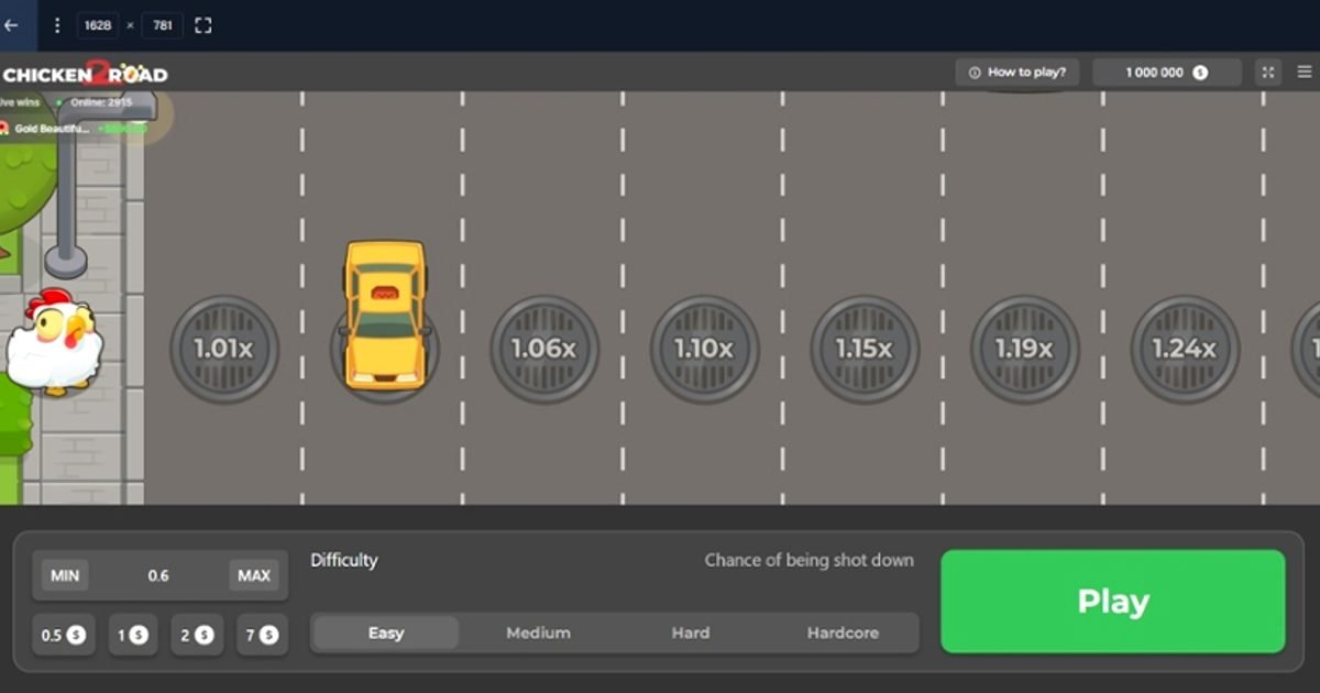 Chicken Road 2 livelli di rischio su Goldzino